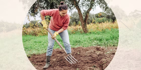 Gardener working with pitchfork in the field, wearing gardening boots. Here are some of the best gardening boots right now. Shop gardening boots that are waterproof, weather-resistant and easy to clean, according to experts.