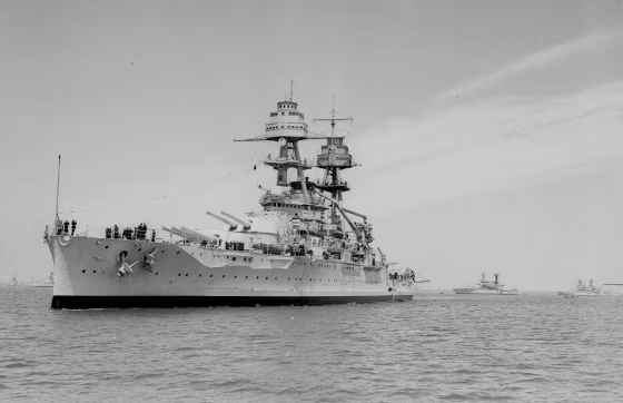 Image: The USS Oklahoma in April 1938.