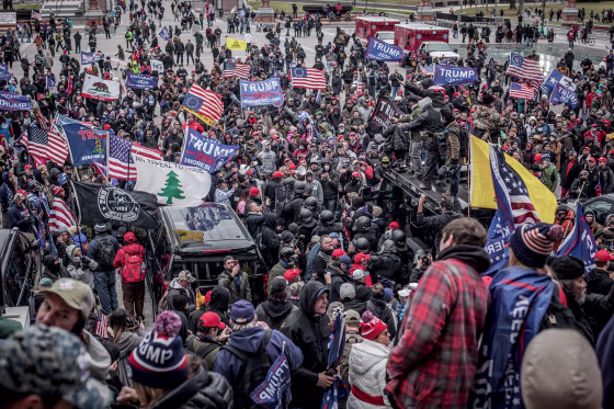 Trump Supporters Hold \"Stop The Steal\" Rally In DC Amid Ratification Of Presidential Election