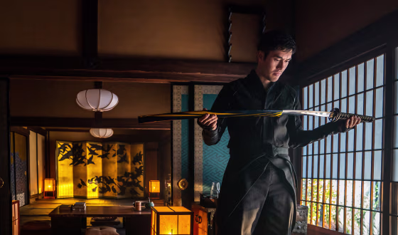 Image: Henry Golding in a scene from \"Snake Eyes: G.I. Joe Origins.\"