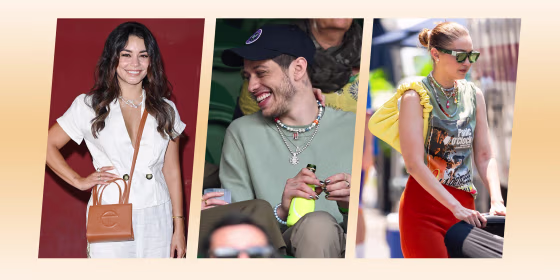 Vanessa Hudgens attends the Filming Italy Festival at Forte Village Resort on July 22, 2021, Gigi Hadid is seen in SoHo on July 06, 2021, and Phoebe Dynevor and Pete Davidson hosted by Lanson attend day 6 of the Wimbledon Tennis Championships
