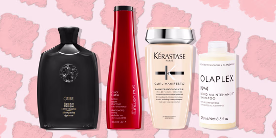 Illustration of four different shampoos