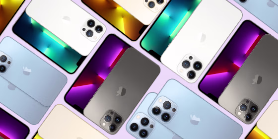 Illustration of the iPhone 13 mini and iPhone 13. Apple unveiled new iPhone 13 models at its September Apple event, including the iPhone 13 Mini, iPhone 13 Pro and iPhone 13 Pro Max.