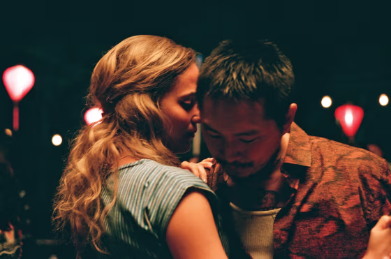 Alicia Vikander and Justin Chon in \"Blue Bayou.\"