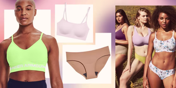 Illustration of different activewear shape wear to buy, that are seamless