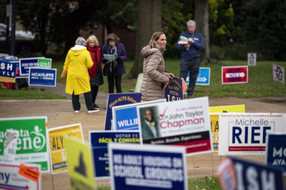 Voters Cast Ballots In Virginia Governor Election