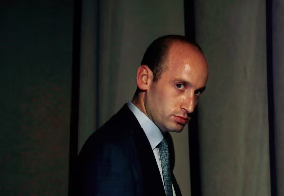 Image: White House policy adviser Stephen Miller is seen at the Ohio Republican Party State Dinner in Columbus on Aug. 24, 2018.