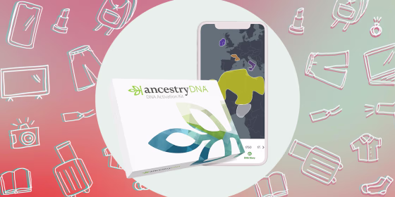 Illustration of the AncestryDNA Kit