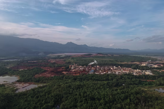 The Rio Tuba mine and a processing facility in Palawan, Philippines.