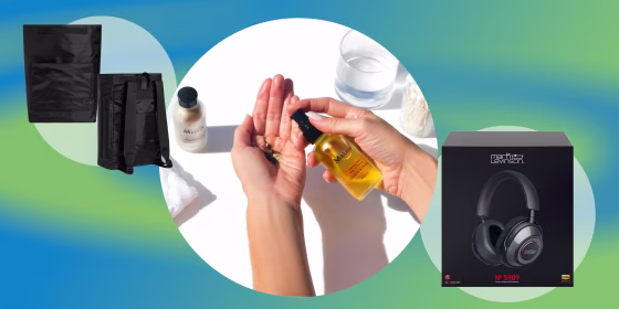 Notable releases include State Bags' Zero Waste Bags, Malaya Organics travel-ready skin care and Mark Levinson's new No. 5909 wireless headphones.