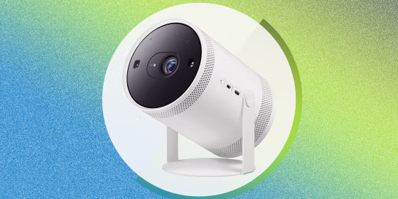 This smart projector was among the coolest products we covered at CES 2022 — it can rotate 180 degrees and produce a clear picture up to 100 inches diagonally.
