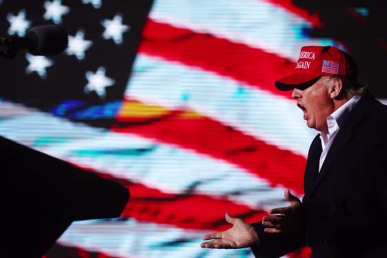 Image: Former President Donald Trump Holds Rally In Florence, Arizona