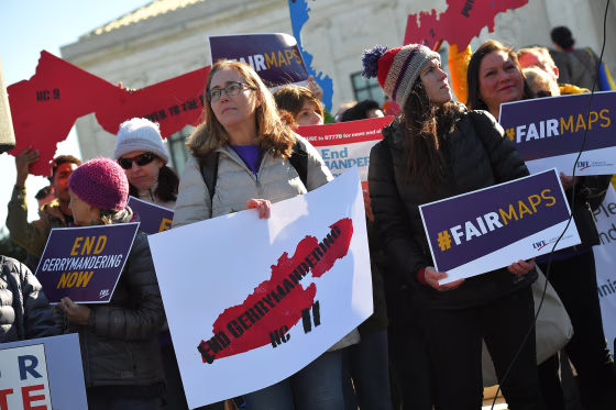 Image: Gerrymandering protest