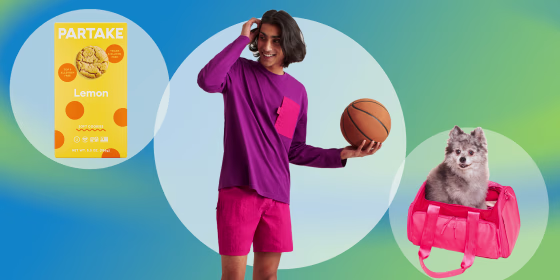 Today’s new releases: Caraa’s pet collection, Partake’s lemon cookies and Bonobos’s Fielder line.