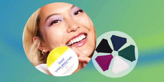 New launches this week include a new cooling sunscreen from Supergoop! and a rib fabric line from Parade.