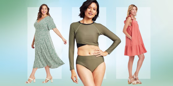 Illustration of three Fashion items on sale at Target