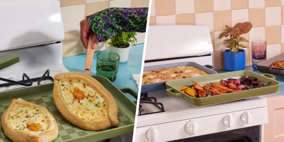 Split image of Our Place pan