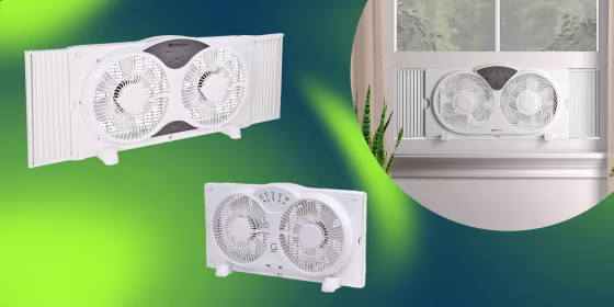 Several window fan models have the ability to simultaneously blow cold air and expel hot air from a room, speeding up the cooling process.