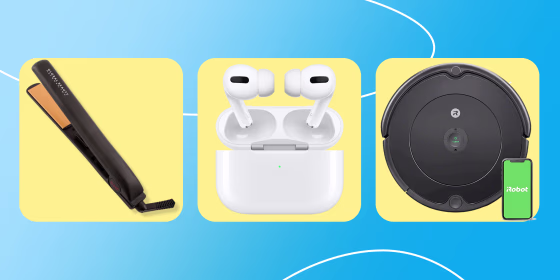 Airpods, Chi Straightner and a Roomba