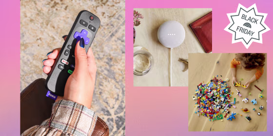 TV remote, google next and lego's