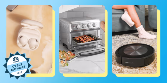 Toaster Oven, headphones and a roomba