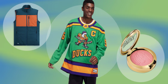 Men's wool vest, MAC Whitney Houston collection and MIGHT Ducks jersey