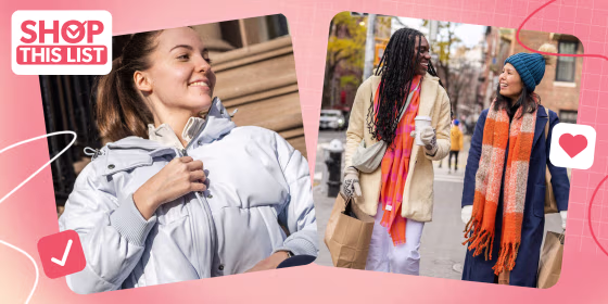 Three Women wearing different winter items