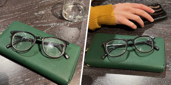 Before and After of dirty and then clean glasses