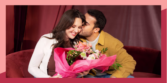 Thoughtful Valentine's Day gifts under $50 include a personalized keychain, a silk face mask and a tea sampler set.