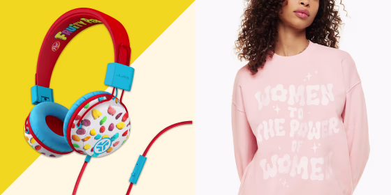 JBuddies Studio headphones for kid and sweaters for Aritzia International Women's Day
