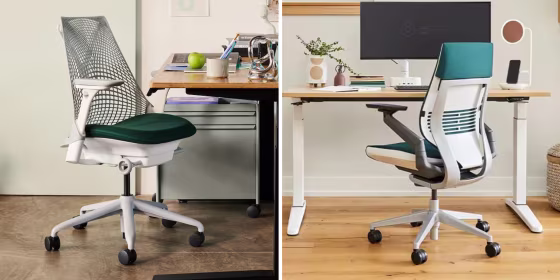 Investing in a quality office chair can help reduce strain on your back, neck and hands.