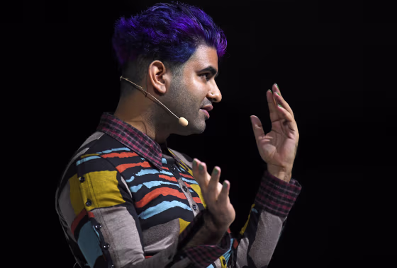 Image: Alok Vaid-Menon in Oxfordshire, England on Nov. 22, 2019.