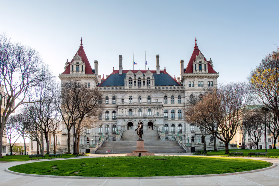 Image: The New York State Capitol Building in Albany.