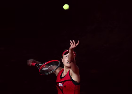 Image: China's Peng Shuai at the Madrid Open on May 6, 2018.