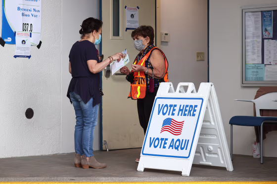 Floridians Head To The Polls On Election Day