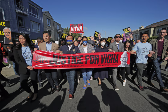 Asian Justice Rally in San Francisco, US - 30 Jan 2022