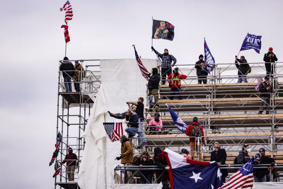 Image: Trump supporters storm the Capitol on Jan. 6, 2021.