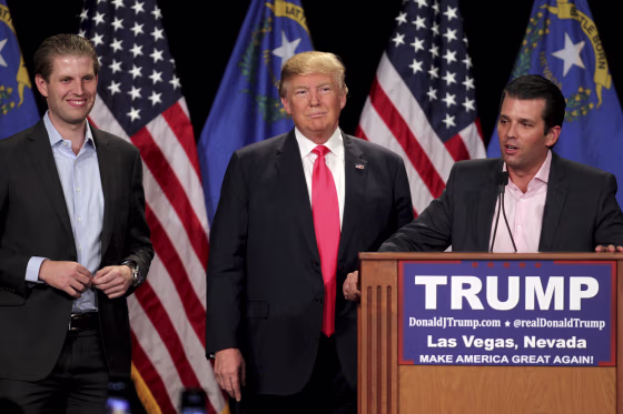 Donald Trump, Donald Trump Jr., Eric Trump