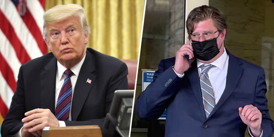 Donald Trump and Dustin Thompson.