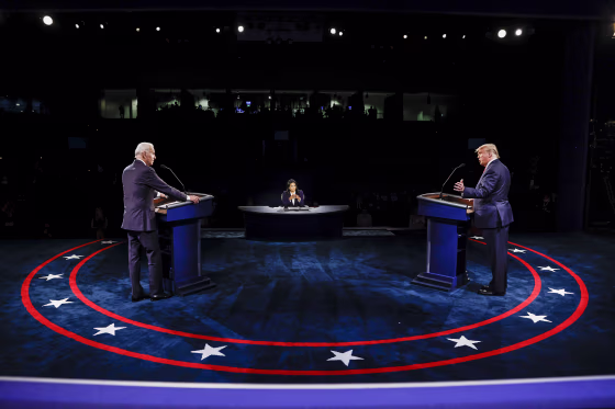 Donald Trump And Joe Biden Participate In Final Debate Before Presidential Election