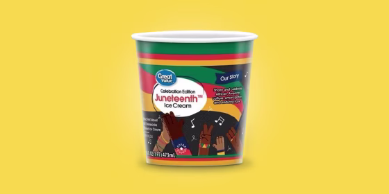 Image: Walmart's Juneteeth ice cream.
