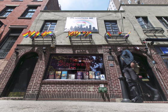 Image: The Stonewall Inn in New York's Greenwich Village.