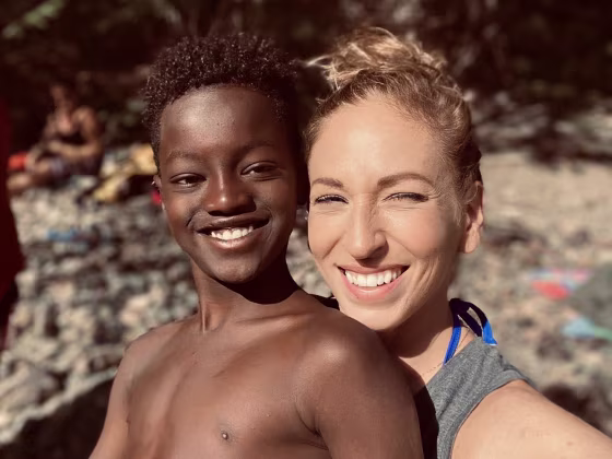 Kristin Fasy and her son, Fasika.