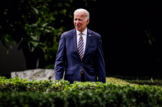 President Joe Biden departs the White House on July 6, 2022.