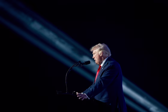 Former President Donald Trump speaks during the Turning Point USA Student Action Summit on July 23, 2022, in Tampa, Fla.