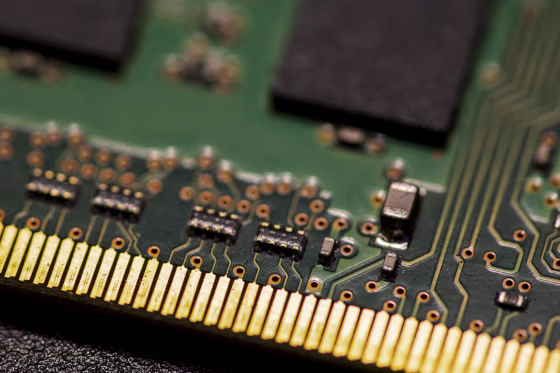 Image: Chips are seen on a notebook's RAM on January 27, 2022 in Berlin.