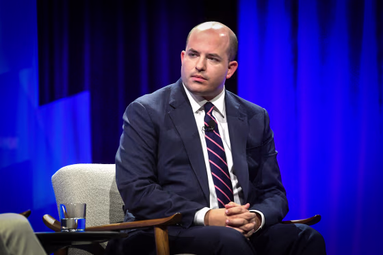 Brian Stelter, Chief Media Correspondent for CNN, speaks onstage at Vanity Fair's 6th Annual New Establishment Summit on Oct. 22, 2019 in Beverly Hills, Calif.