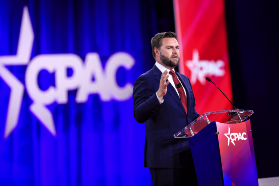 J.D. Vance, co-founder of Narya Capital Management LLC and Republican Senate candidate for Ohio, speaks during the Conservative Political Action Conference (CPAC) in Dallas, Texas, US, on Aug. 5, 2022.
