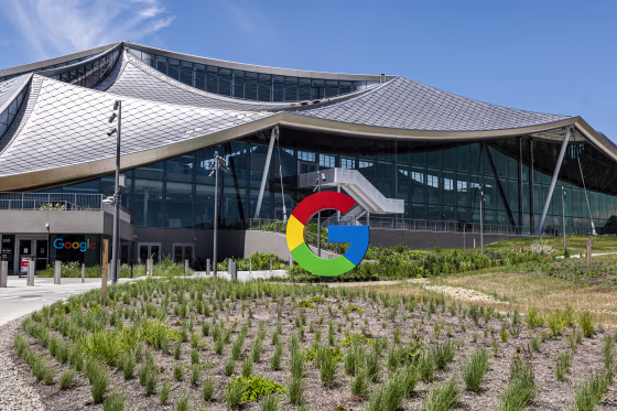 Google's new Bay View campus in Mountain View, Calif., on May 16, 2022.