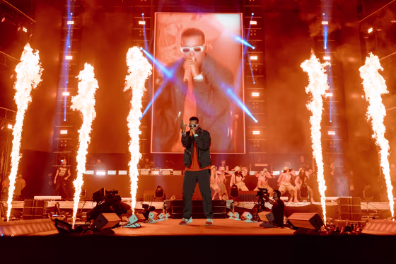 Daddy Yankee performs at the Baja Beach Fest.